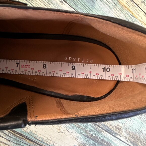 Clarks Artisan Womens Wingtip Pumps Size 10 Black Leather Brogue Menswear Formal - Picture 11 of 14